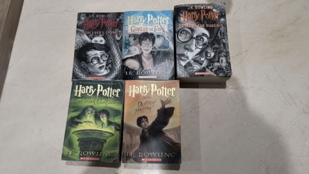 Harry Potter Books: 1,4,5,6,7