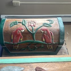 Hand carved trunk