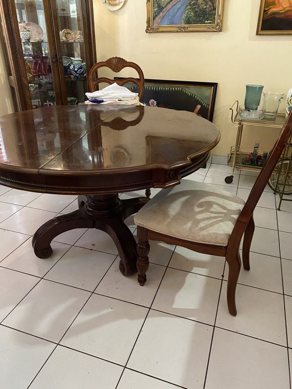 Round Dining Table and 2 Chairs for Sale in Miami, FL ...