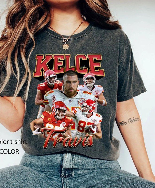 Comfort Color Vintage Travis Kelce Shirt T122
