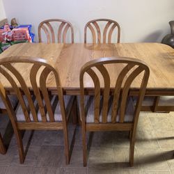 Already Have A Buyer- Solid Wood Kitchen/dining Table With 6 Chairs