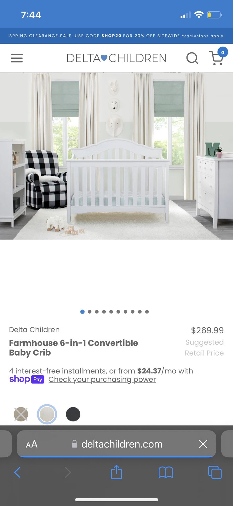 Baby Crib (6 In 1 Convertible)