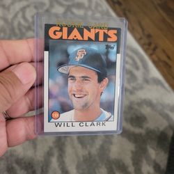 Topps Will Clark  Rookie Baseball Card/ Taking Offers/not A Dollar 