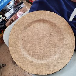 Burlap Textured Plate