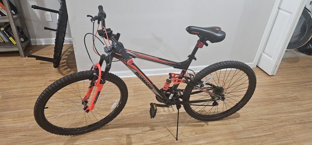 Mongoose Status 2.2 Full Suspension Mountain Bike – 26”