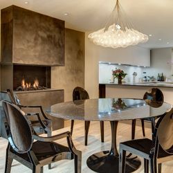 Ghost Stackable Staking Plastdic Arm Chair Kartell Clear Crystal Transparent Home Dining Arm Chair