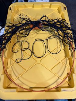 Halloween BOO Wreath with Spooky Branches