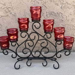 Red Candle Holder 