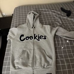 gray cookies hoodie