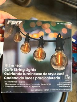 Feit Cafe string lights