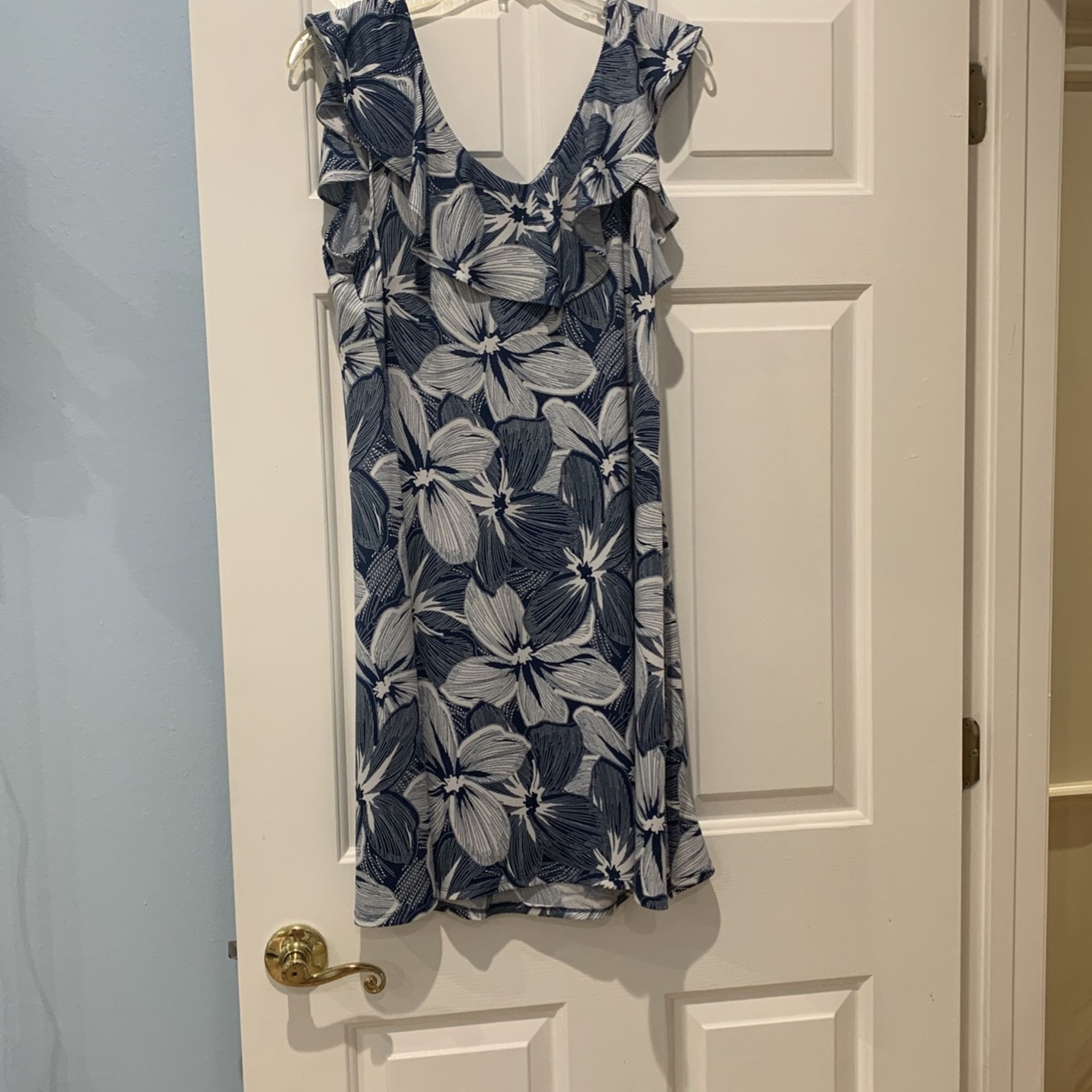 Beautiful navy and white sundress