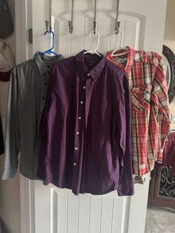 3 Men’s Button Down Shirts - Size L 