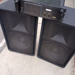 Peavey Bocinas 15 Y Amplificador Yamaha Todo En Buenas Condiciones 