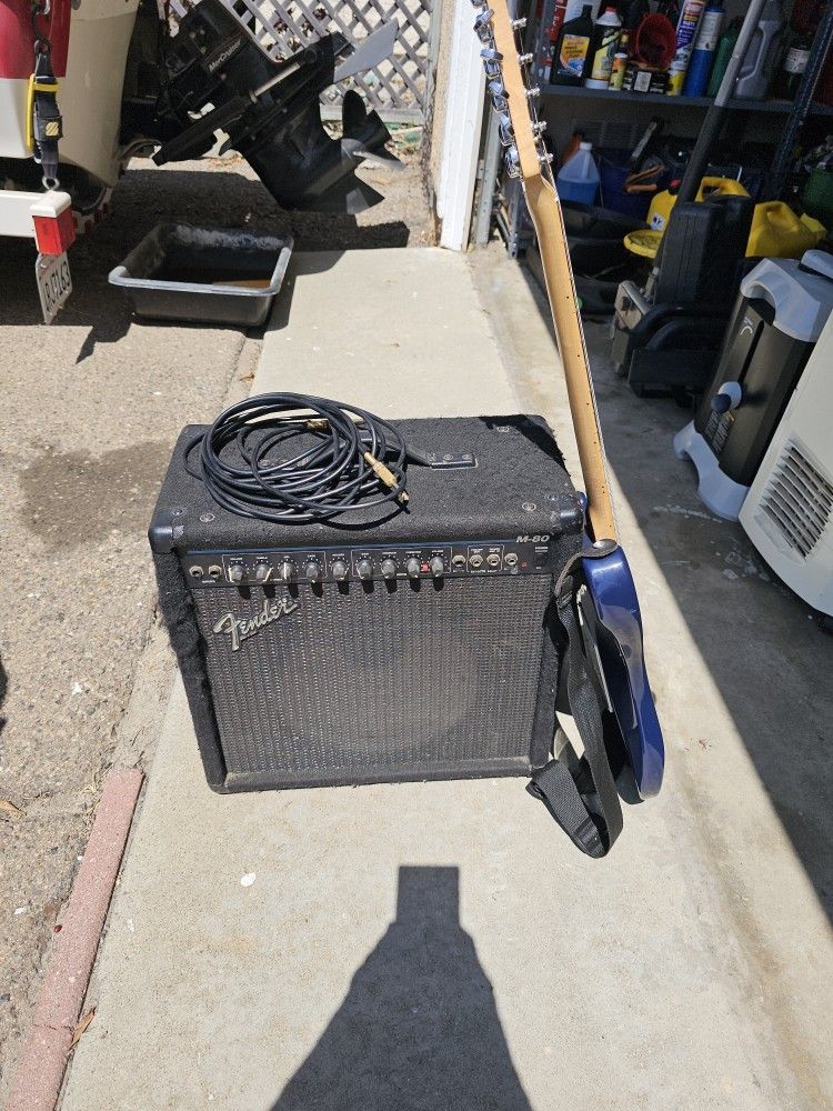 Fender AMP and Ibanez Guitar