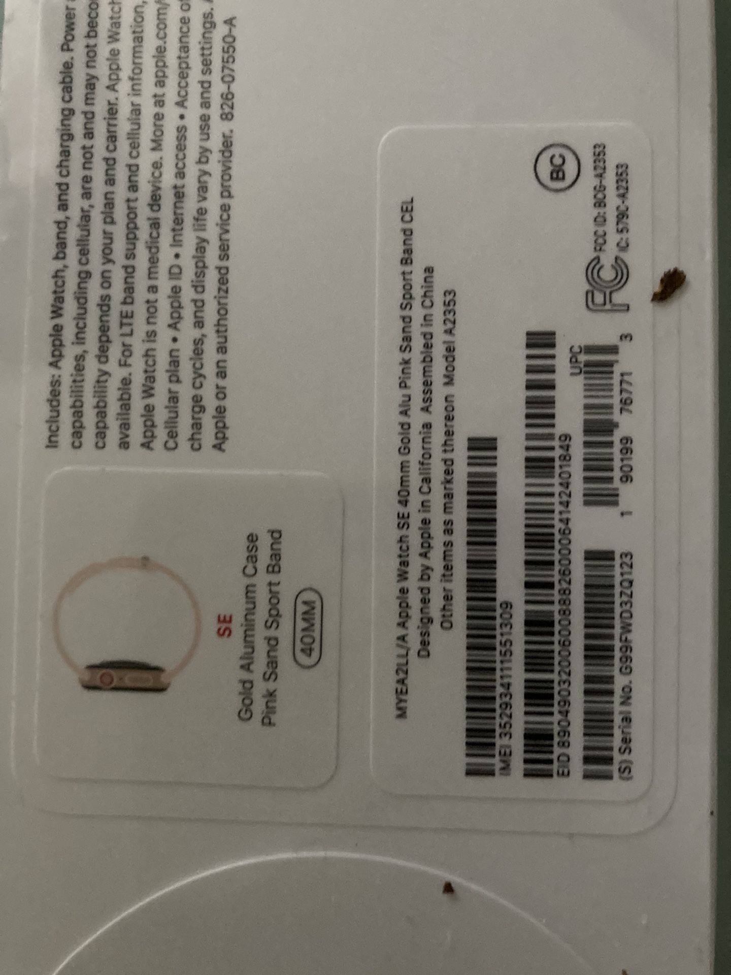 Brand New SE Apple Watch Still In Box