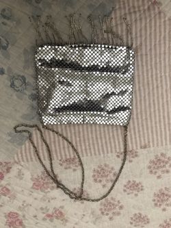 Small metallic purse