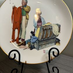 Norman Rockwell “Chilly Reception” Collector Plate - Gorham Fine China 1978