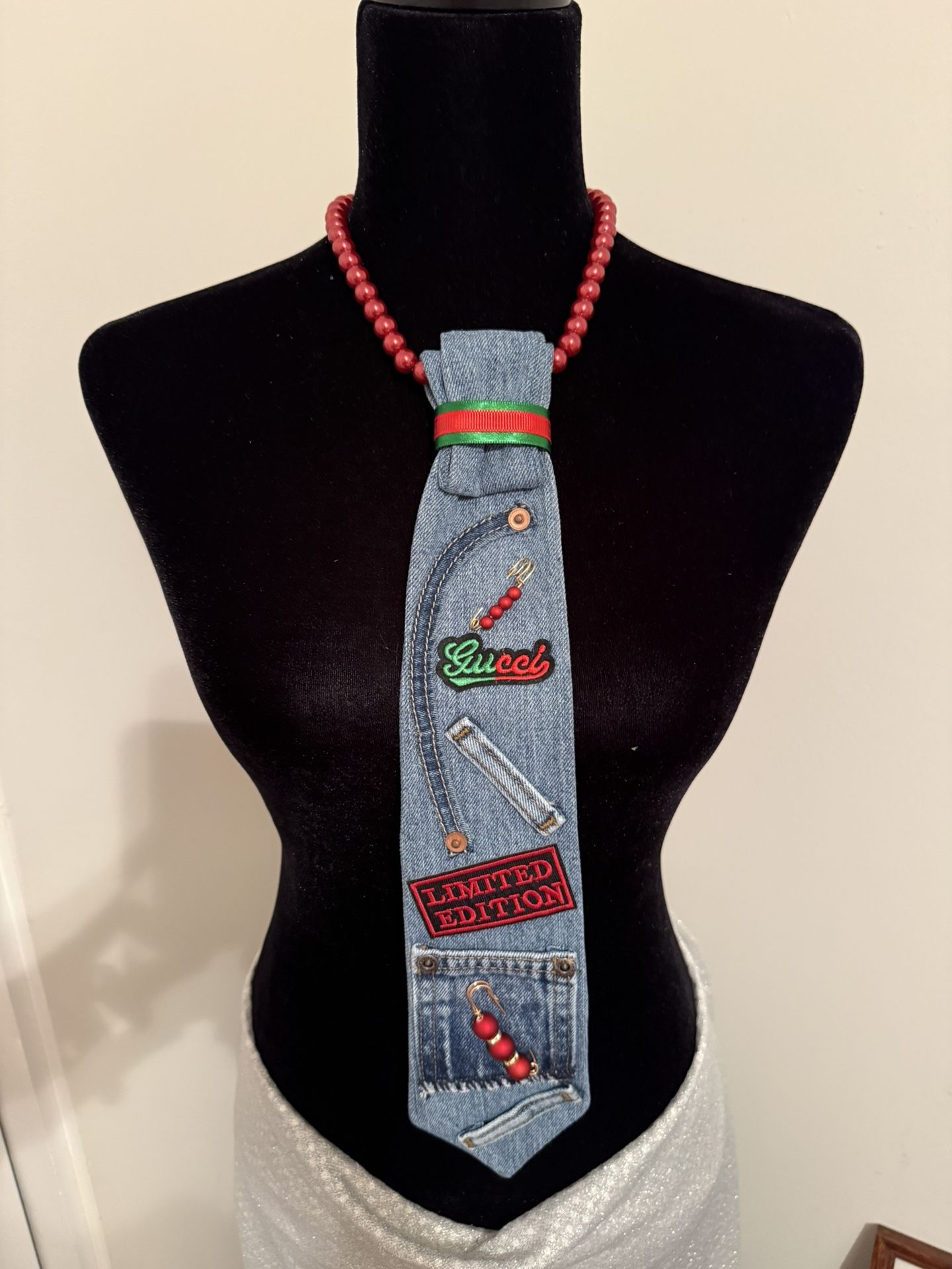 Custom Necktie Necklace, One Of A Kind. $40.