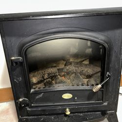 Heater With Fake Logs Inside 