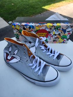 Converse x Looney Tunes Bugs Bunny High Top Sneakers Men's 9 Women's 11