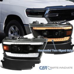 NEW……2019 TO 2023 DODGE RAM 1500 PROJECTOR HEADLIGHTS SWITCHBACK 