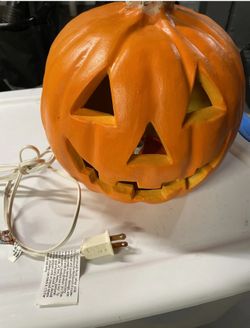 Vintage 1998 Paper Magic Group Foam Jack O Lantern Halloween Light Up Pumpkin