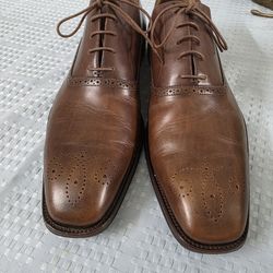 Bally Ferde 03 Classic Brown Leather Men's Dress Shoes Sz 11