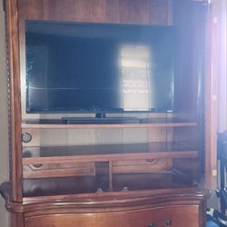Solid Wood TV Cabinet Armoire
