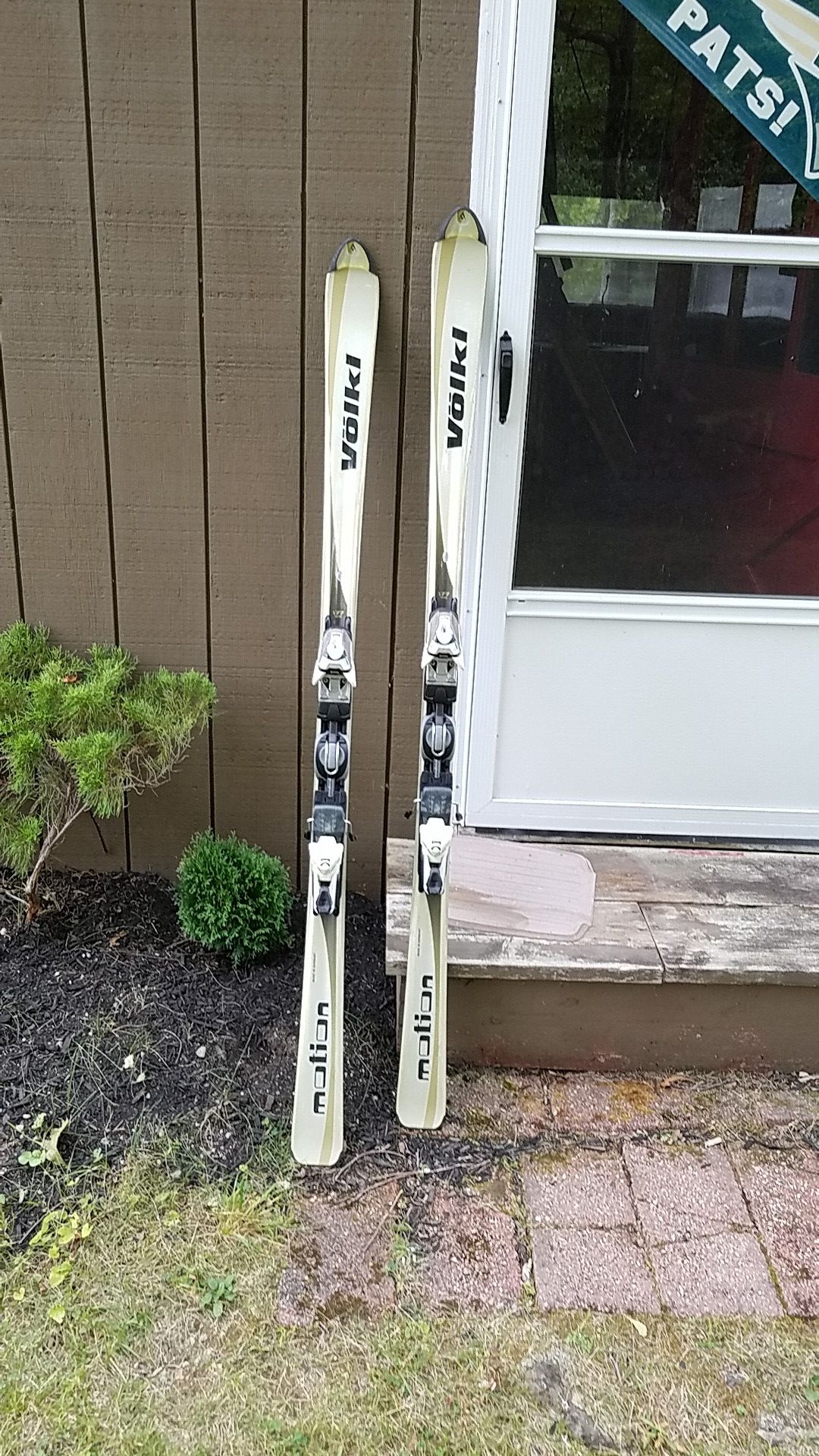 Volkl Motion skis with Marker bindings