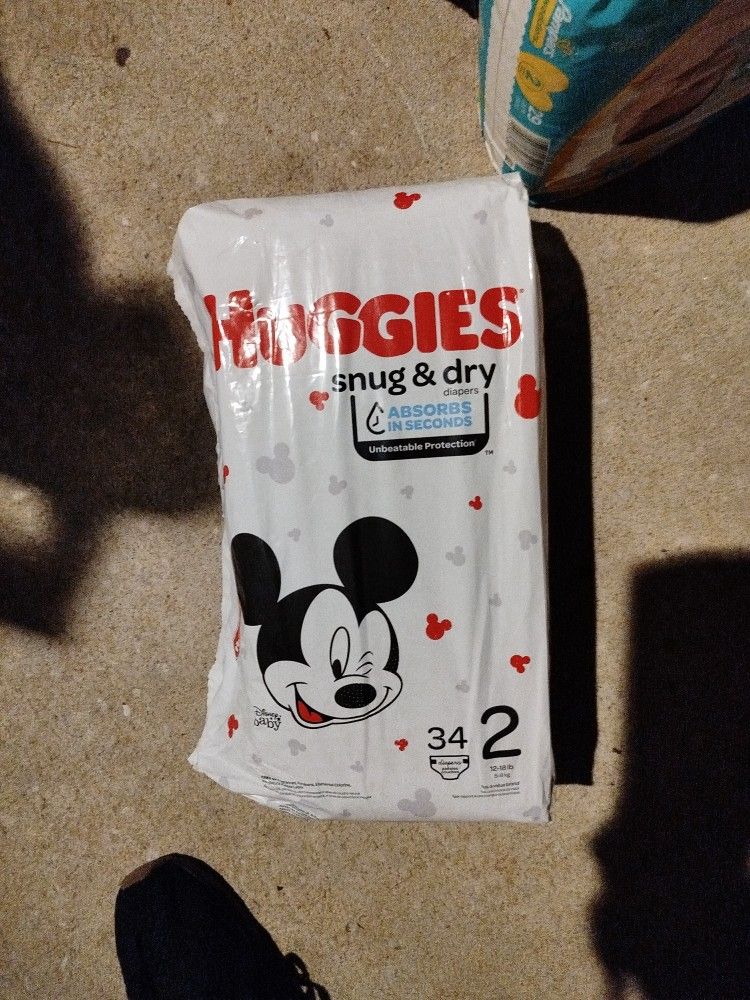 Huggies Snug And Dry Diapers Size 2,( 34 Count)