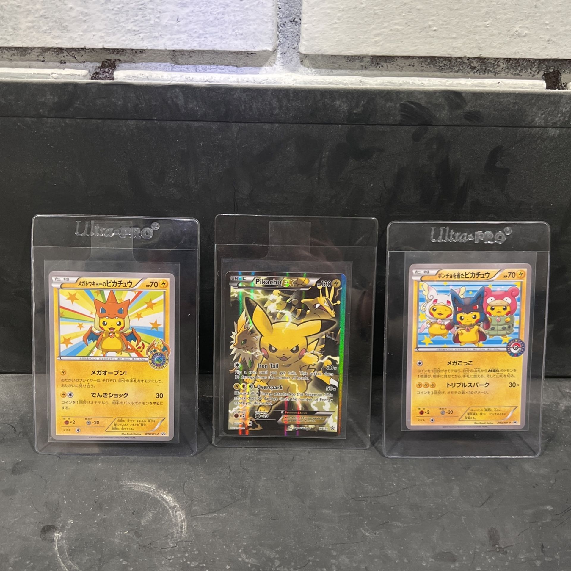 Premium Pikachu! Mega Tokyo’s Pika, Poncho Wearing Pika, Pikachu EX Red And Blue Collection Full Art!