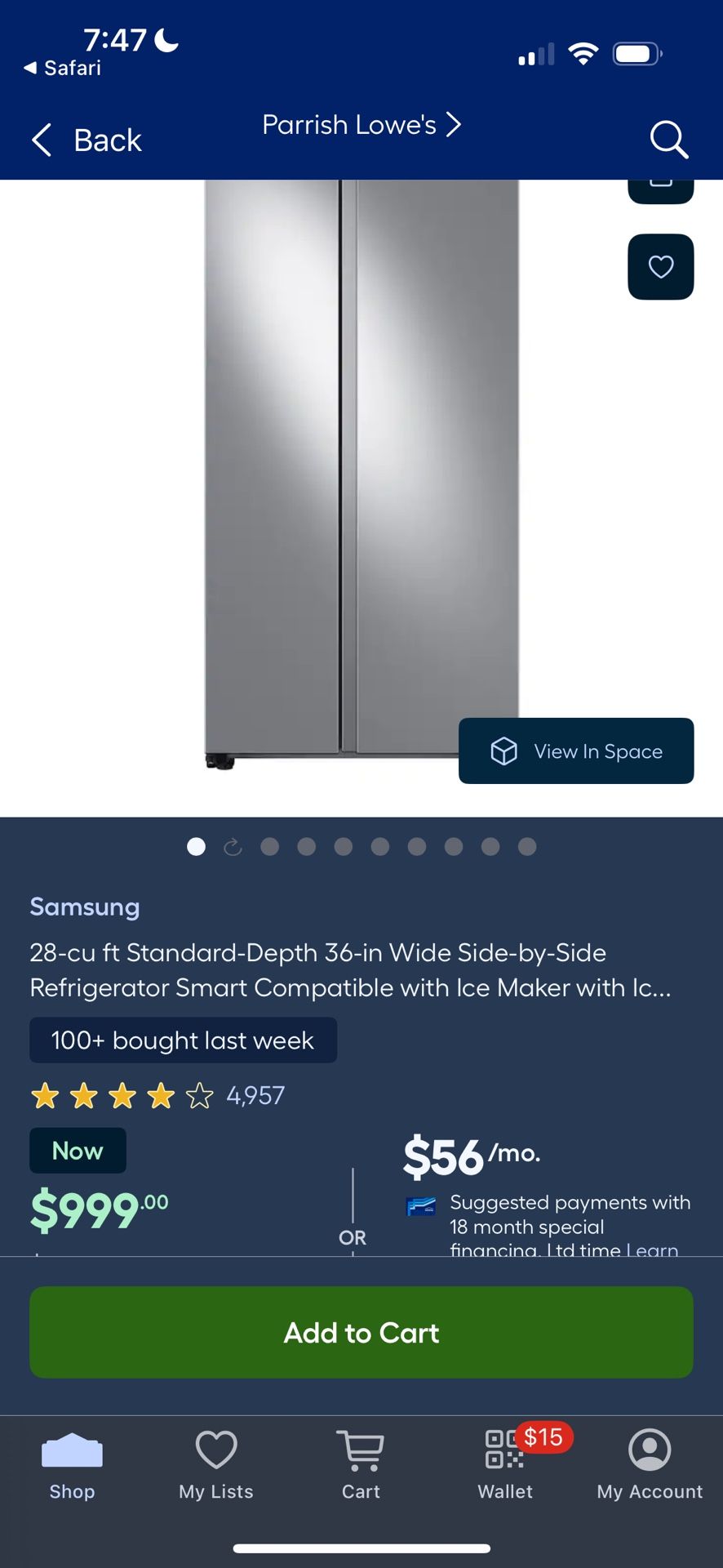 Samsung Refrigerator 