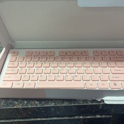 Pink Wireless Keyboard