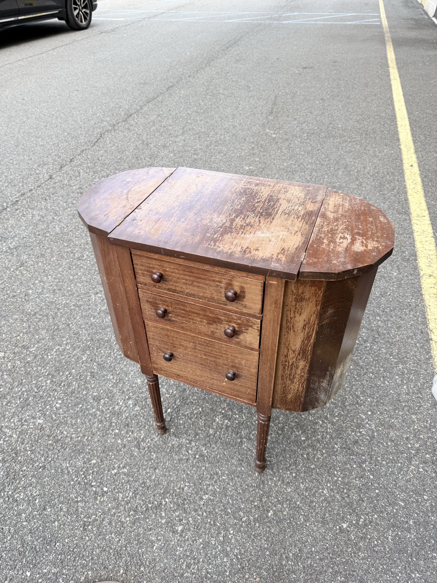 Antique sewing cabinet