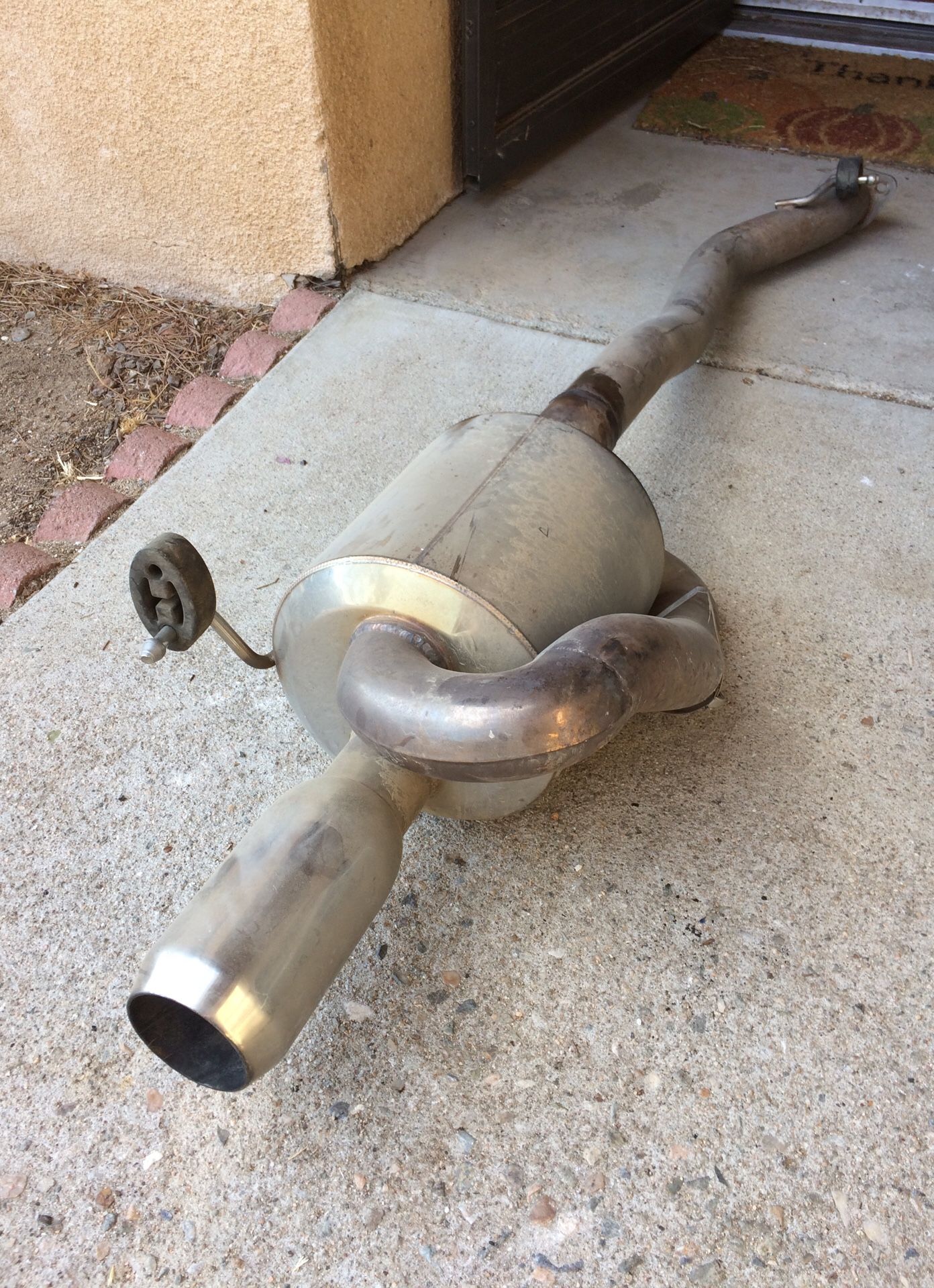 OBX twin loop muffler stainless same design as Mugen