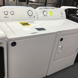 New Scratch And Dent Amana Washer And Dryer Set. 1 Year Warranty 