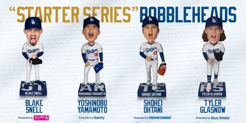 Dodgers World Series Starter Series Bobbleheads (Complete Set)