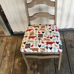 Vintage Farm Fresh Brown Foldable Chair