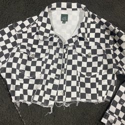 Girls 80s Halloween Costume Girls Checkered half jacket female OR Male