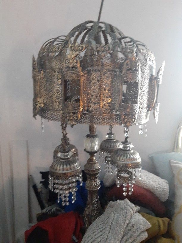 Vintage Bohemian Lamp And Shade