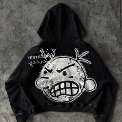 Black Y2K hoodie