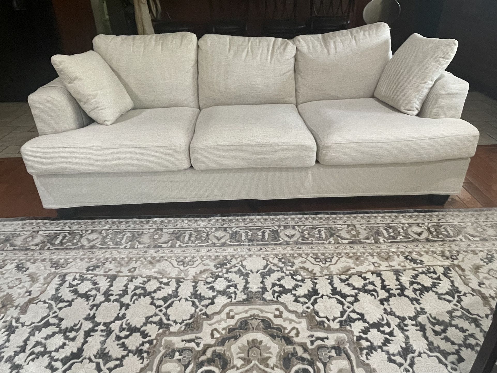 White Corduroy Sofas