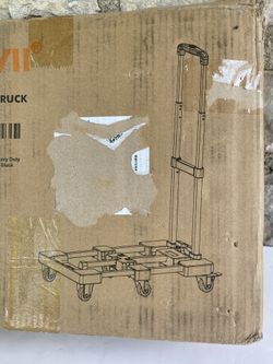 6-Wheel Heavy Duty Dolly Cart (With Elastic Ropes)—$25
