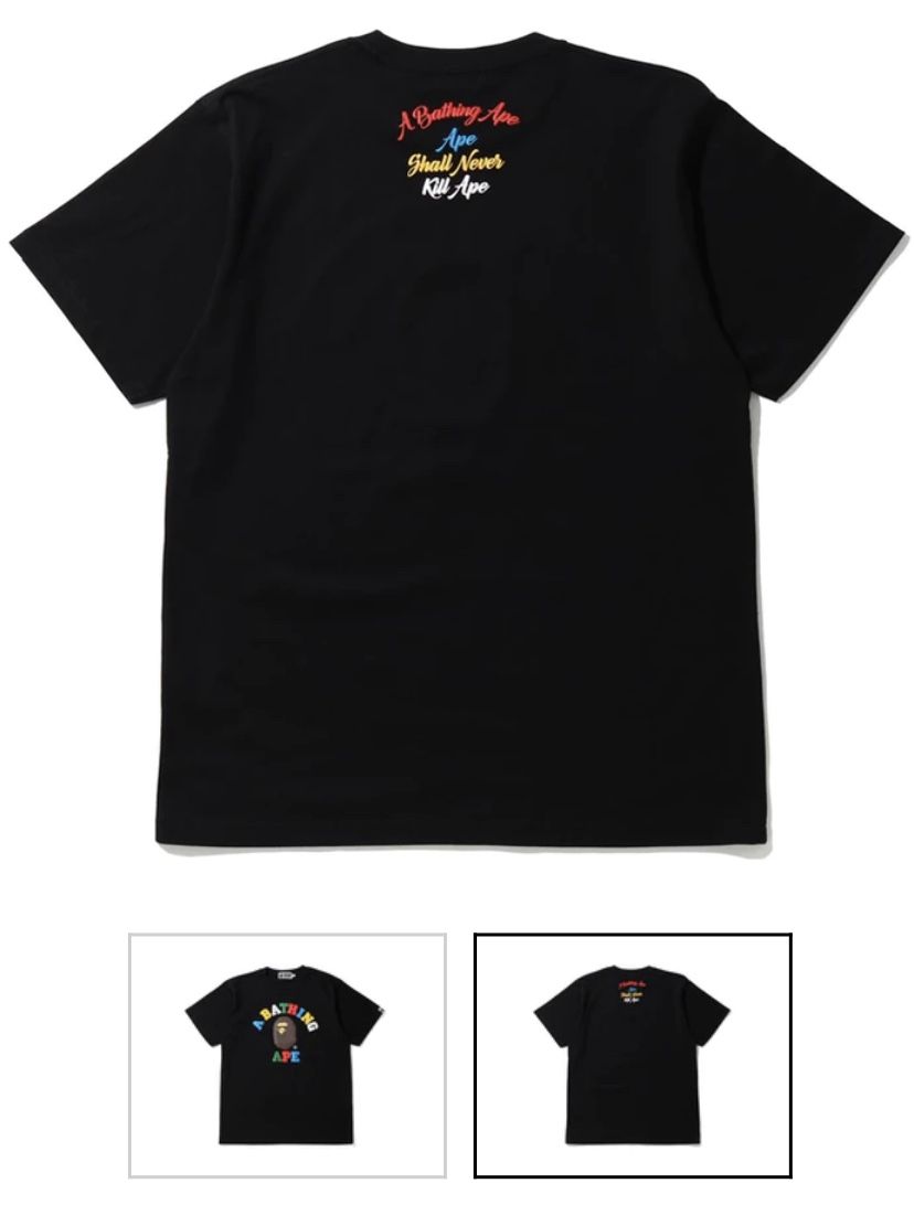 BAPE Multicolor ABC tee