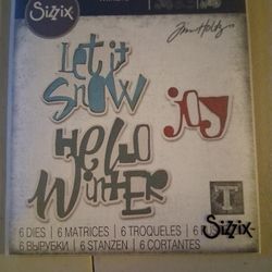 Tim Holtz Sizzix Thinlits  - Festive Words