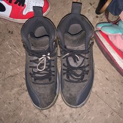 Grey Velvet Jordan 12s 8