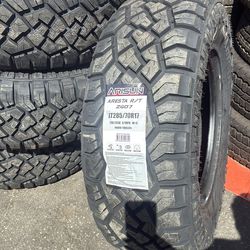 4 new 285/70/17 Arisun rugged terrain installed and balanced