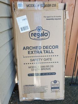 NEW Regalo Decor Extra Tall Safety Gate