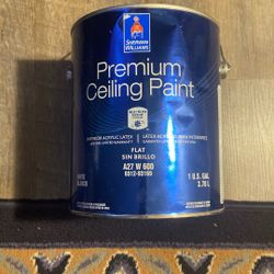 Brand New Gallon SW Premium Ceiling Paint She’ll White 