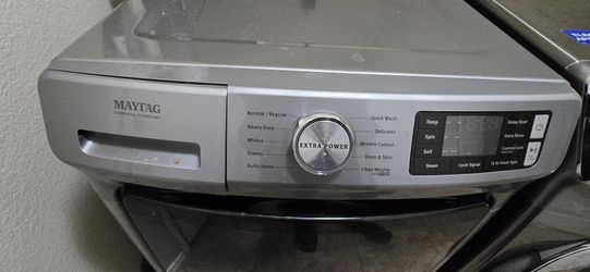 Maytag Front-Load Washer & Samsung Steam Eco Dryer